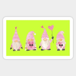 Gnomes Valentine Watercolor Sticker